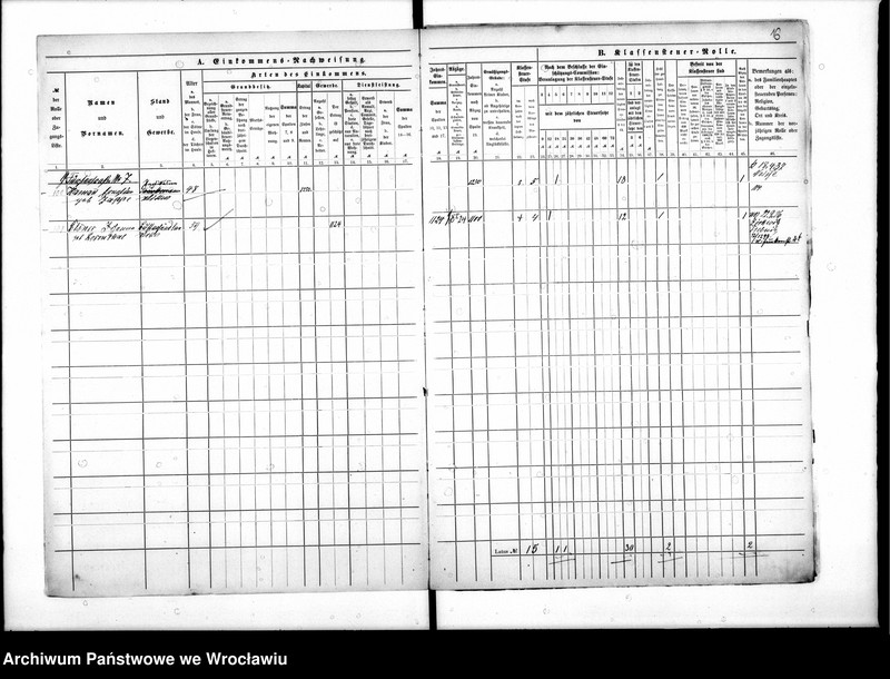 image.from.unit.number "Klassensteuerrolle nebst Eikommens - Nachweisung"
