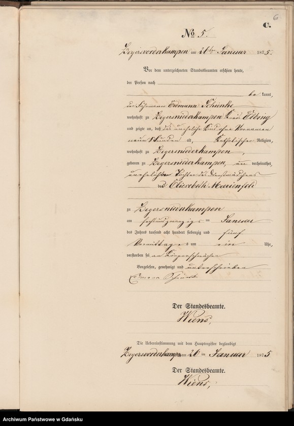 Obraz 8 z jednostki "Księga zgonów"