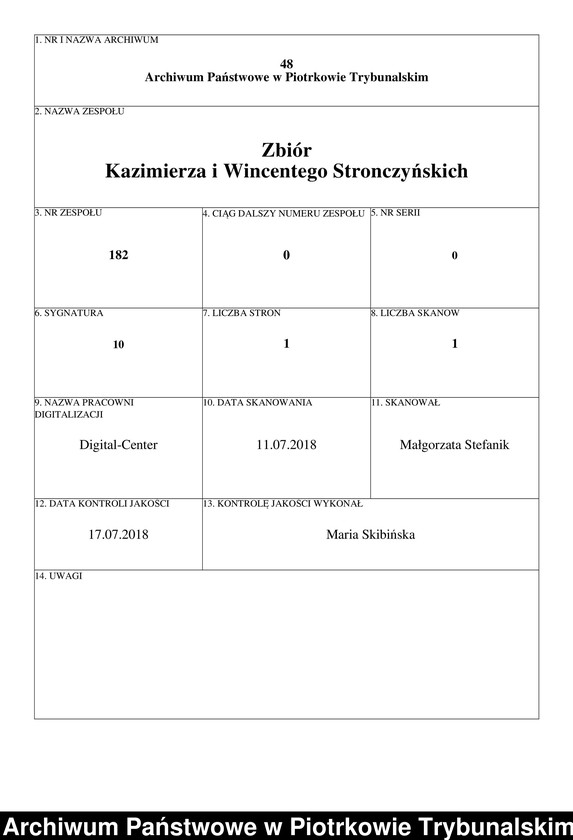 Obraz 1 z jednostki "Dokument lokacyjny Krzyżanowic, wydany przez Kazimierza Wielkiego"