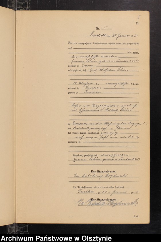 image.from.unit.number "Sterbe-Neben-Register Nr 1 - 29"