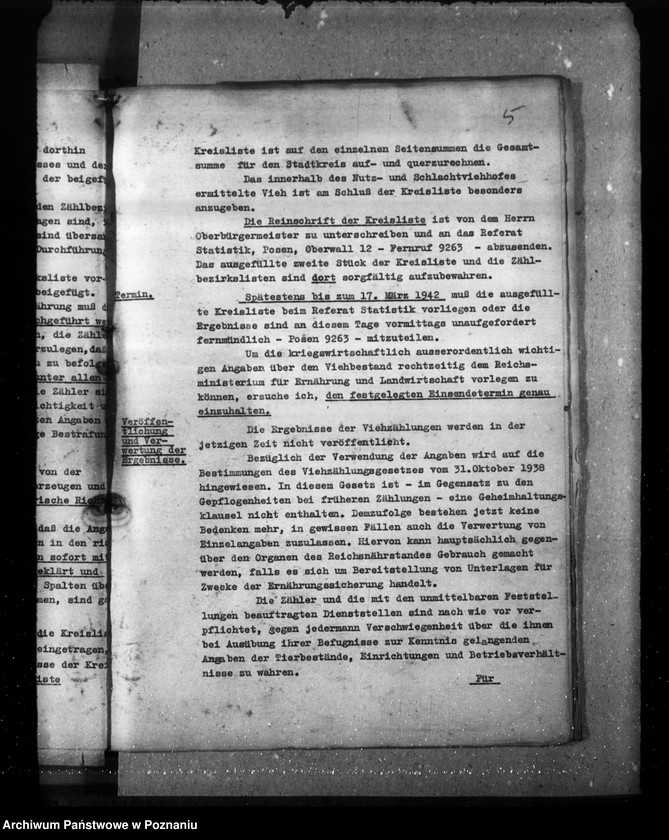 Obraz 9 z jednostki "Viehzählung (korespondencja, formularze)"