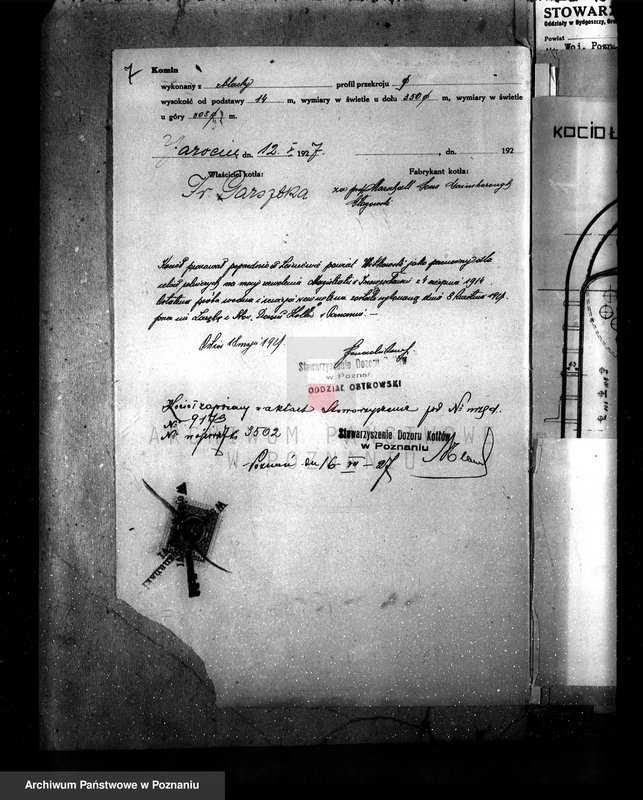 Obraz 11 z jednostki "Tartak w Bogusławiu pow. jarociński własność Fr. Garsztka nr woj. 3502 nr fabr. 66056"