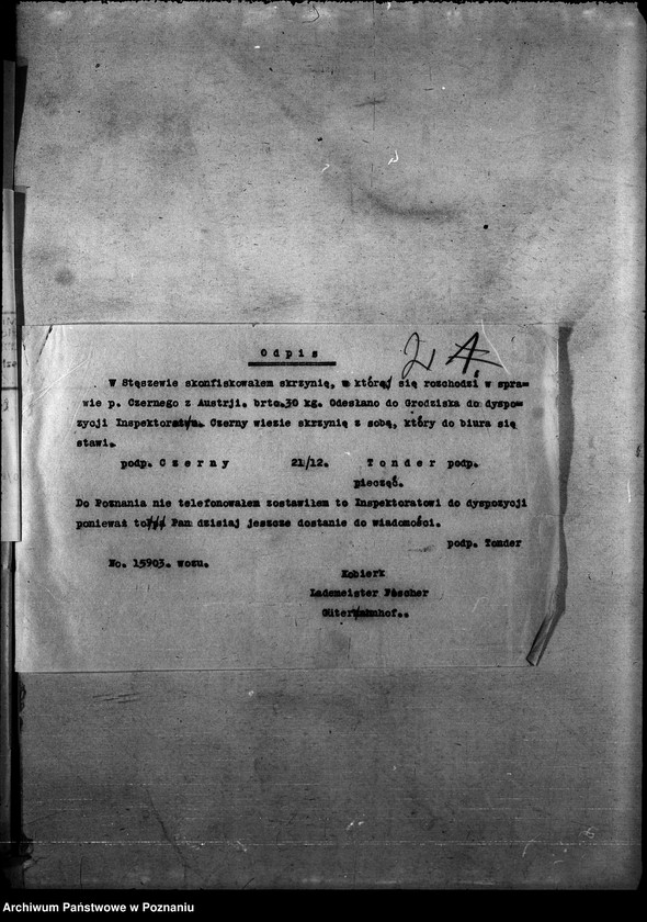 Obraz 6 z jednostki "Różne sprawy korespondencji małoznaczącej"