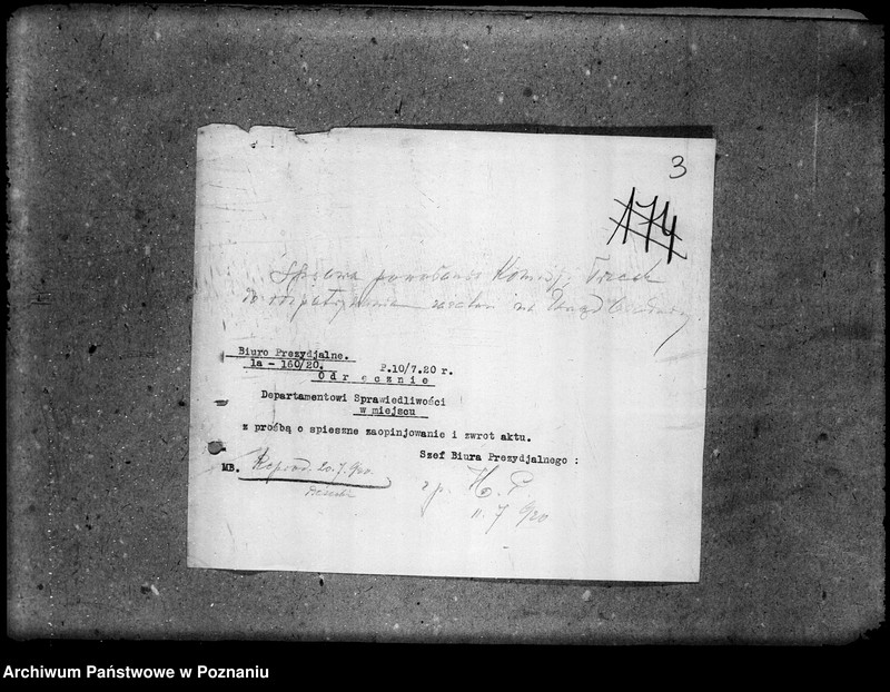 Obraz 7 z jednostki "Główny Urząd Ziemski w Warszawie Akta Biura Prezydialnego"