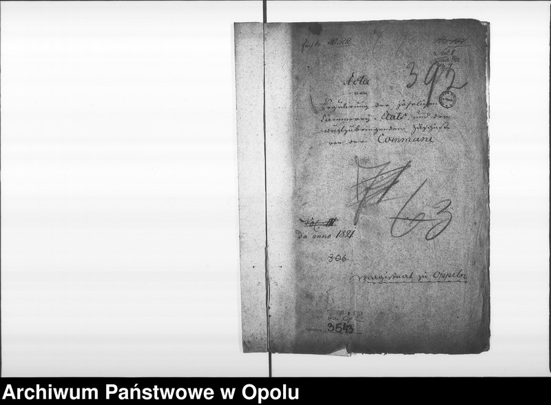 Obraz 4 z jednostki "Acta von Regulirung der jährlichen Cämmerey-Etats, und der aufzubringenden Zuschüsse von der Commune Magistrat zu Oppeln de anno 1821"