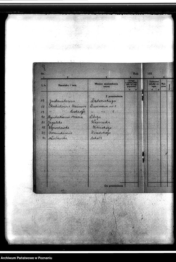 Obraz 12 z jednostki "Księga składek za rok 1938-1939 nr 9"