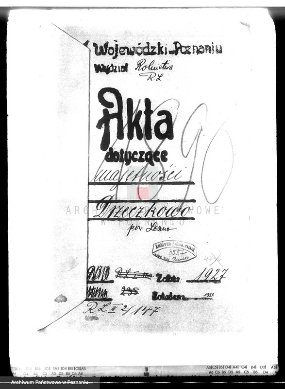 Obraz 4 z jednostki "Majętność leśna Drzeczkowo powiat leszczyński"