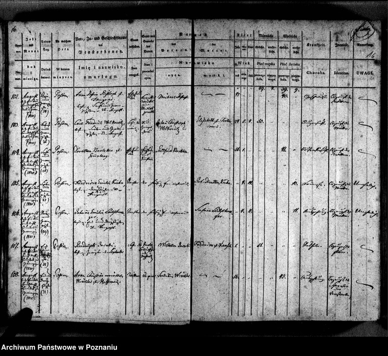 Obraz 19 z jednostki "Sterbenbuch"