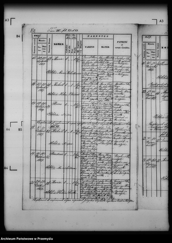 Obraz 18 z jednostki "[Kopie ksiąg metrykalnych parafii Uniatycze (dekanat Drohobycz)]"