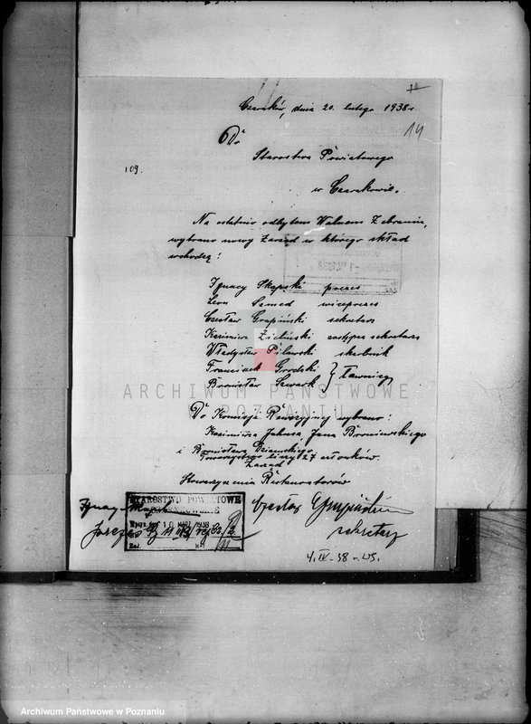 Obraz 18 z jednostki "/Różne sprawy stowarzyszeń/"