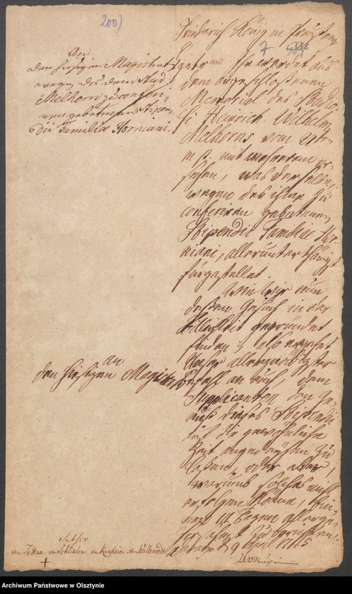 image.from.unit.number "In S. [Sachen] Heinrich Wilhelm Melhorn in causa Stipendi"