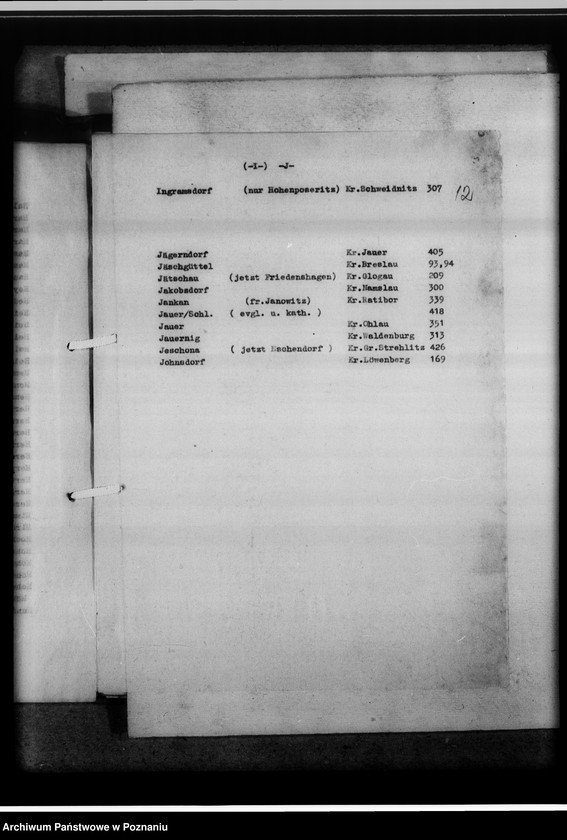 Obraz 16 z jednostki "Verzeichnis der Diözesenarchiv Breslau [Wrocław], Göpperstrasse 12 liegenden Kirchenbücher"