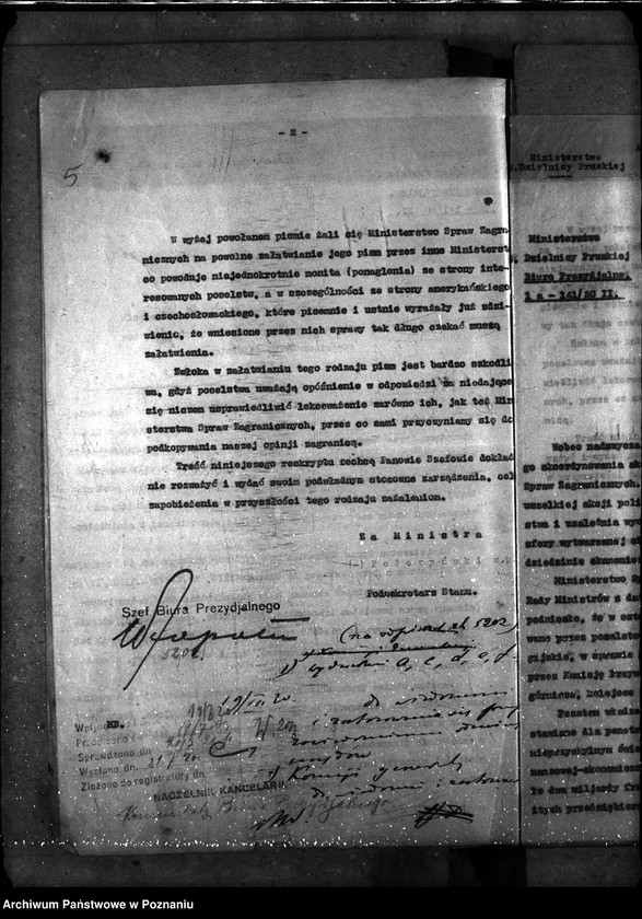 Obraz 8 z jednostki "Sprawy gospodarcze-ogólne Komunikaty Biura Prezydialnego"