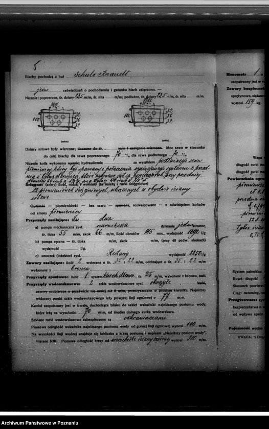 Obraz 9 z jednostki "Tartak w Poniecu pow. gostyński, własność H. Drobiński nr woj. kotła 2497"