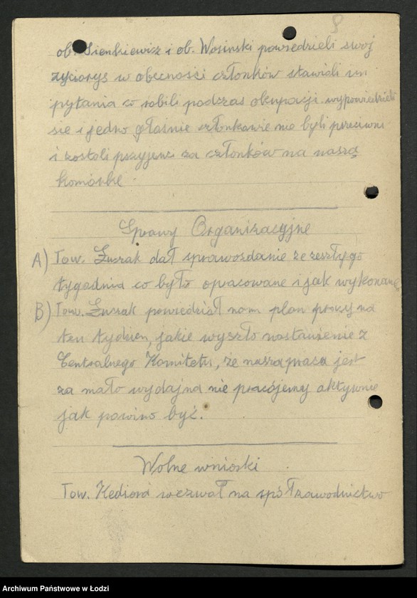 Obraz 10 z jednostki "[Wojewódzka Szkoła Partyjna Polskiej Partii Robotniczej -] sprawozdania słuchaczy z wyjazdów w teren"