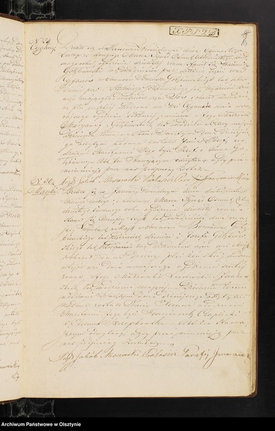 image.from.unit.number "Duplicat Akt Urodzenia Zaślubienia i Zeyścia Urzędnika Stanu Cywilnego Parafij Janowie[ckie]y za Rok 1847"