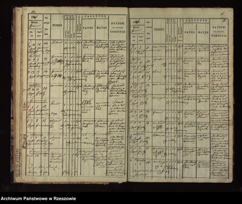 image.from.unit.number "Księga akt urodzeń, małżeństw Węgliska - tom I"