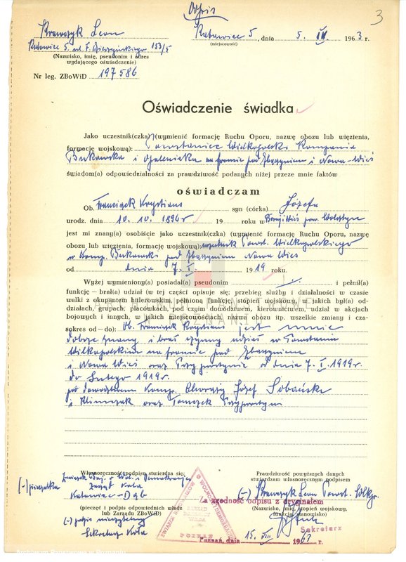 Obraz 18 z jednostki "Życiorysy powstańców wielkopolskich: K - tom Xll /Krystians Franciszek - Kubiak Jan/."