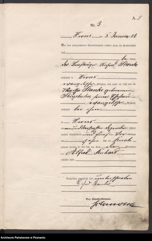 Obraz 6 z jednostki "Geburts-Haupt-Register"
