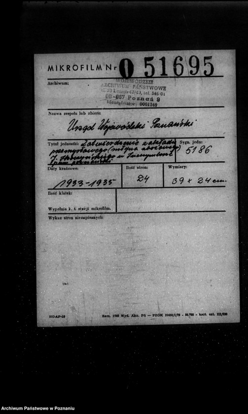 Obraz 2 z jednostki "Zatwierdzenie zakładu przemysłowego /młyna zbożowego/ J. Skoczyńskiego w Suchym lesie powiat poznański"