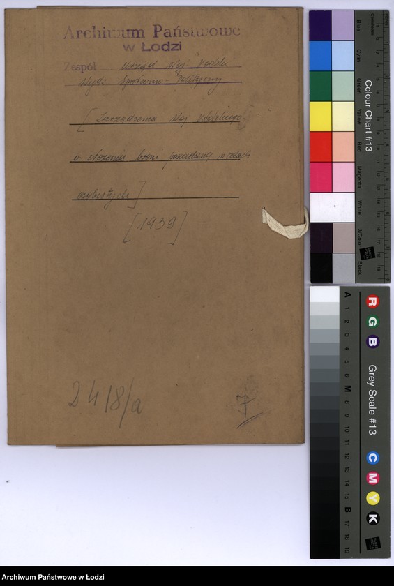 Obraz 2 z jednostki "[Zarządzenie Woj. Łódzkiego o złożeniu broni posiadanej w celach osobistych]"