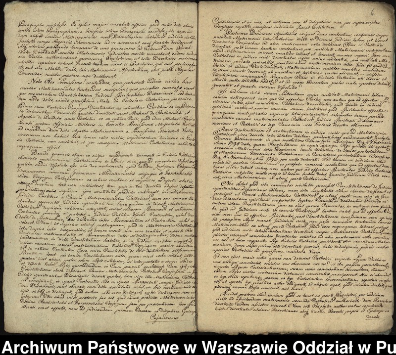 image.from.unit.number "Kopie pism i dekretów dotyczących dyspens małżeńskich, separacji i rozwodów (głównie z przełomu XVIII i XIX w.)"
