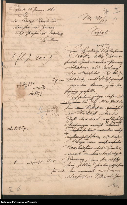 Obraz 16 z jednostki "Die aus Anlass der Unruhen im Königreiche Polen getroffenen polizeilichen Massregeln."