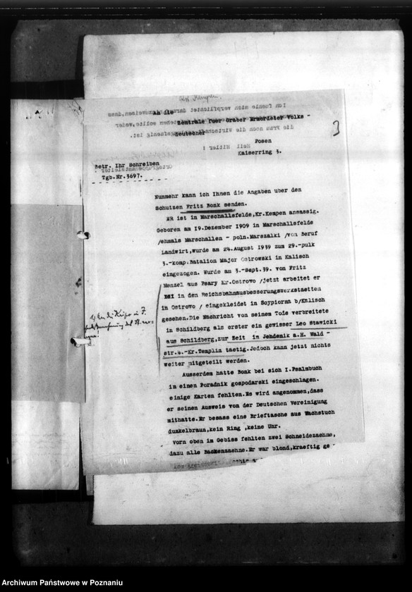 Obraz 7 z jednostki "Fritz Bonk aus Marschallsfelde, Kreis Kempen (Kępno)"