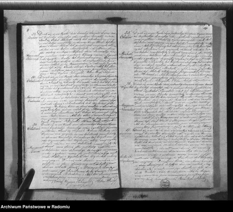 image.from.unit.number "Książka Duplikat Akt Cywilno - Religijnych Parafij Wysoka w powiecie Szydłowieckim Obwodzie Opoczyńskim Gubernij Sandomierskiej na rok 1839 sporządzona"