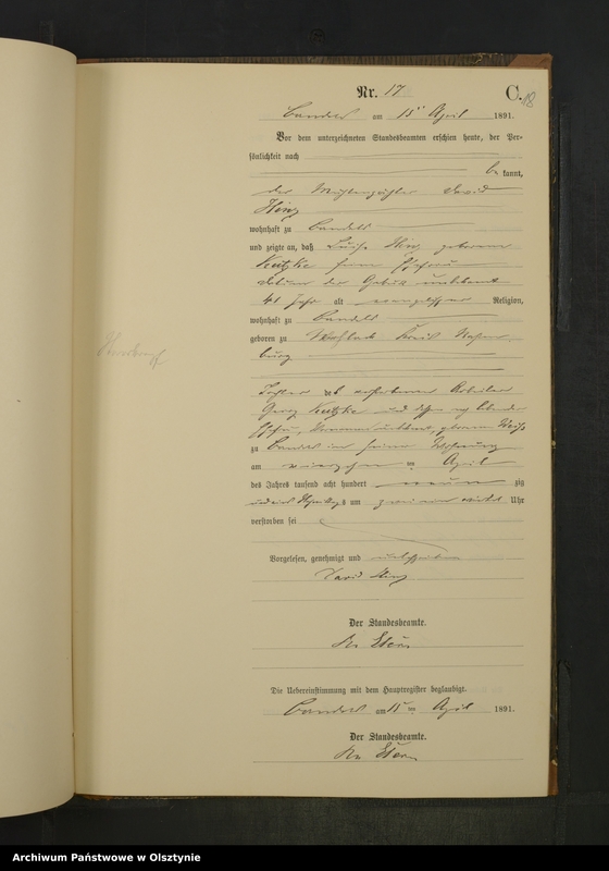 image.from.unit.number "Sterbe-Neben-Register Nr 1 - 54"