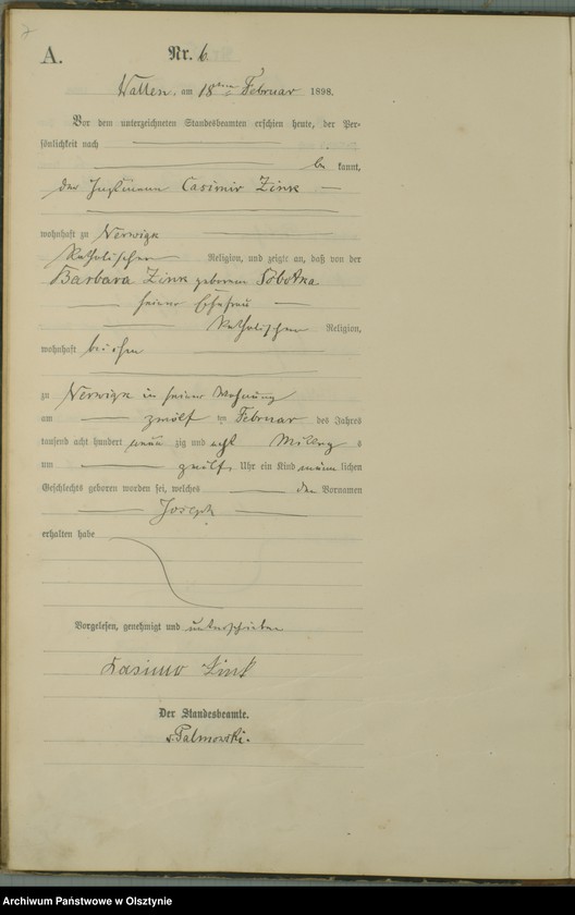 image.from.unit.number "Geburts-Haupt-Register Nr 1 - 67"