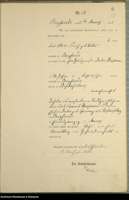 image.from.unit.number "Sterbe-Haupt-Register Nr 1 - 70"
