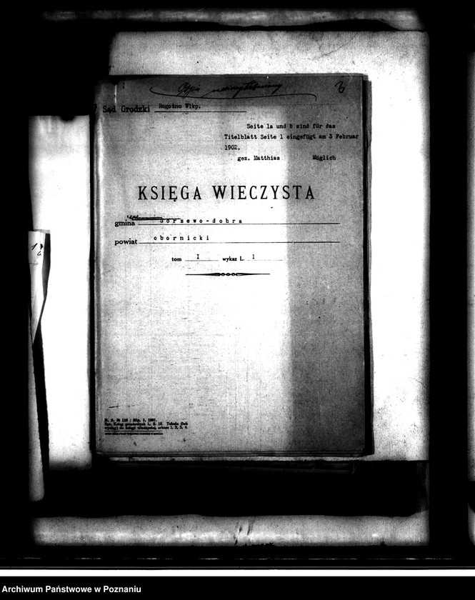 Obraz 7 z jednostki "Majątek Gorzewo powiatu obornickiego /przymusowy wykup/"