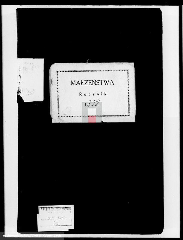 image.from.unit.number "Księga małżeństw za rok 1892 [nr 1 - 105]"