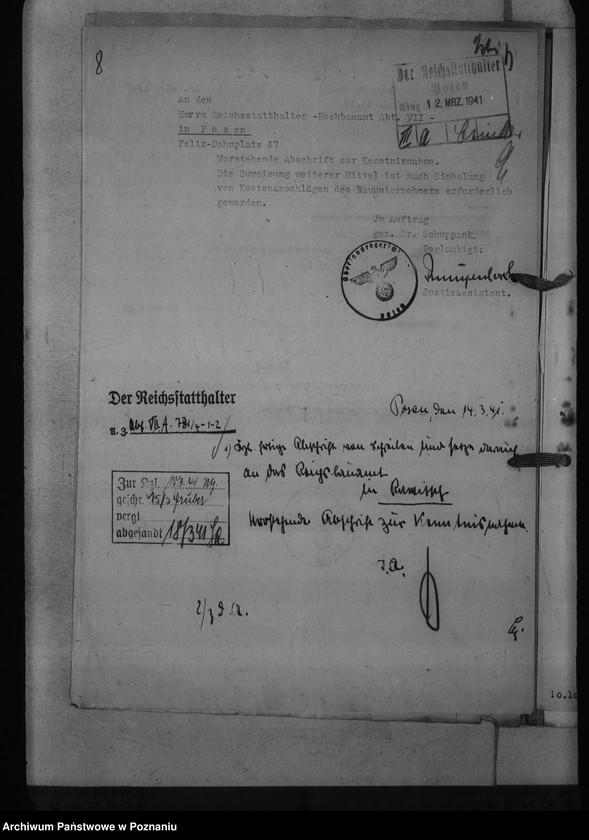 Obraz 12 z jednostki "Amtsgericht Schmückert - Bojanowo"