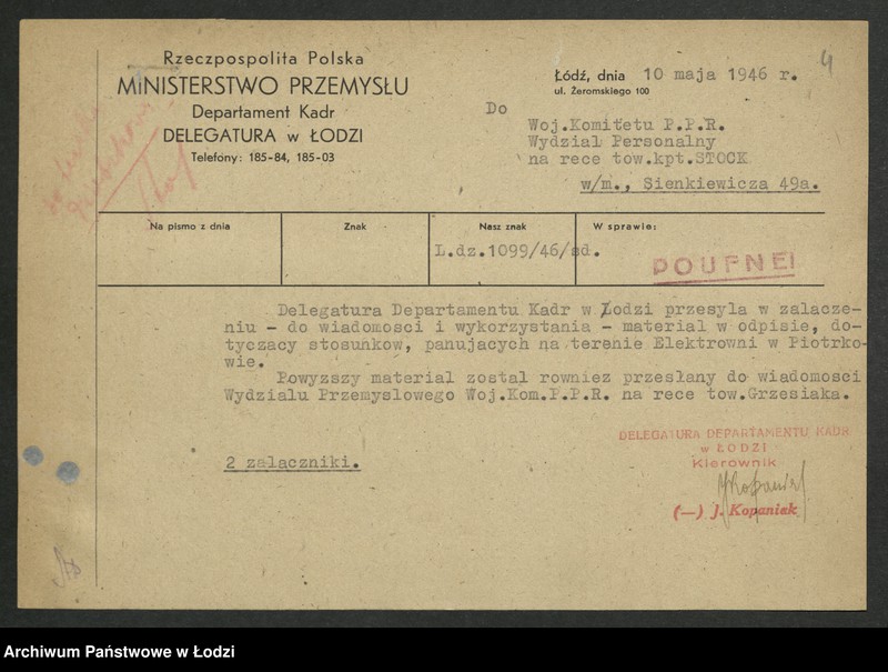 Obraz 5 z jednostki "Doniesienia i zażalenia [w sprawach personalnych]"