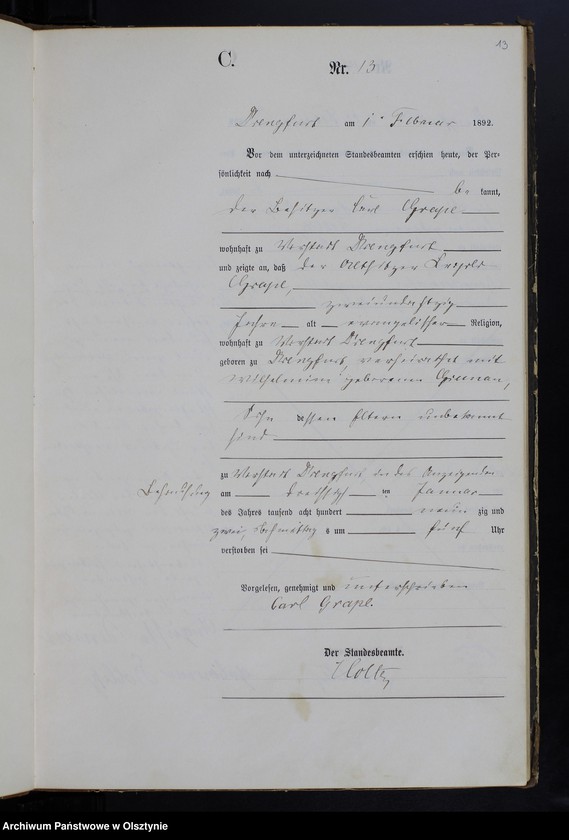 image.from.unit.number "Sterbe-Haupt-Register Nr 1 - 121"