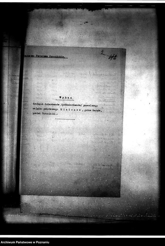 Obraz 5 z jednostki "Parcelacja majątku Miniszew"