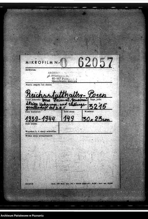 Obraz 2 z jednostki "Neue Heimat. Gemeinnützige Wohnungs- und Siedlungsgesellschaft der. D. A. F."