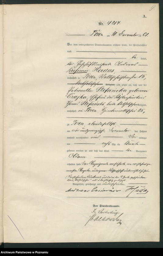 Obraz 12 z jednostki "[Księga urodzeń t. VIII]"