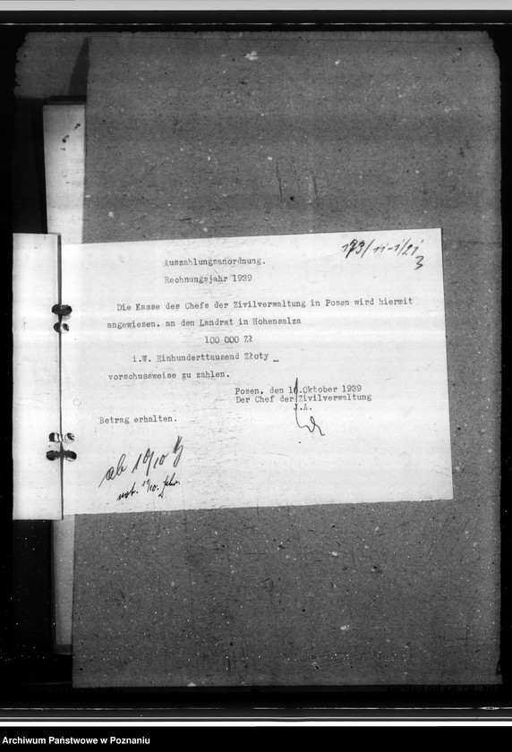 Obraz 7 z jednostki "Zuschüsse aus Reichsmitteln für Sondermassnahmen in Hohensalza (Inowrocław), Warthbrücken (Koło). Neubau einer festen Brücke."