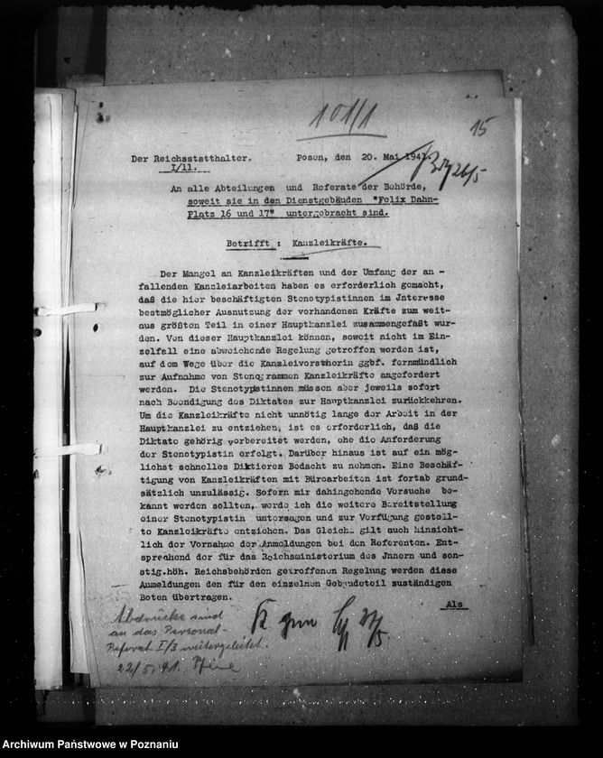 Obraz 19 z jednostki "Korespondencja, zarządzenia i opinie w sprawach personalnych"