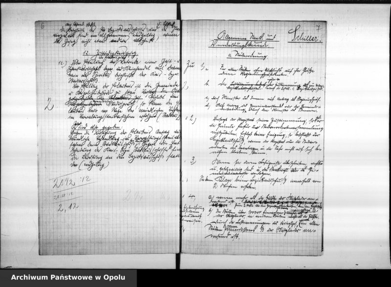 Obraz 9 z jednostki "Prüfungsarbeiten 1. Verwaltungsprüfung (Stadtsekretärprüfung) 13./14.12. u. 17.12.1929. Brieger Nicolai Schiller Wünsche Wagner Hettwer Brannisch Peibst"