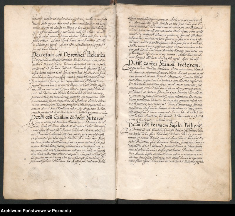 Obraz 6 z jednostki "Acta coram spectabili consulatu Posnaniensi."