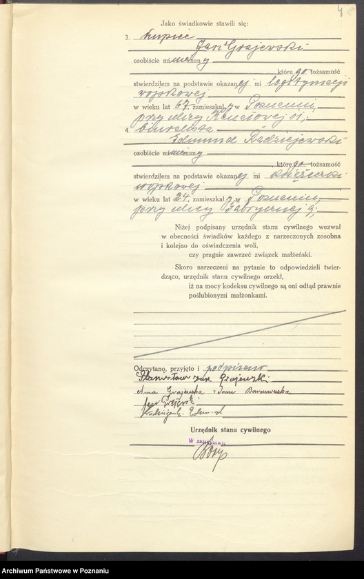 Obraz 6 z jednostki "Księga miejscowa małżeństw tom I [Rejestr główny małżeństw]"