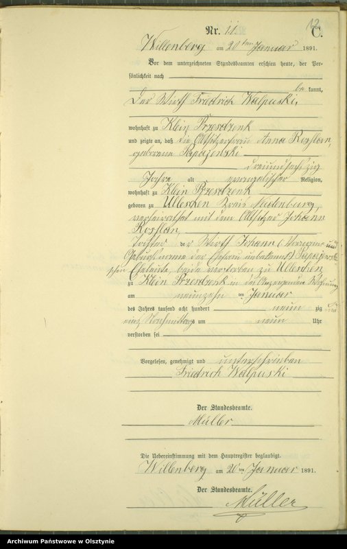 image.from.unit.number "Sterbe-Neben-Register Nr 1 - 121"