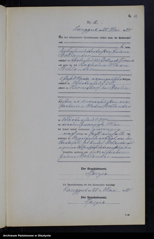 image.from.unit.number "Sterbe-Neben-Register Nr 1 - 23"