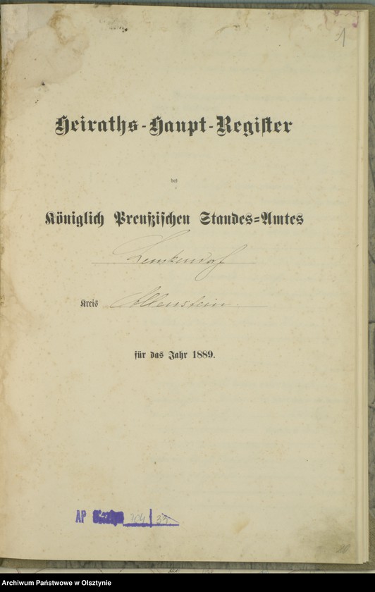 image.from.unit.number "Heiraths-Haupt-Register Nr 1 - 18"