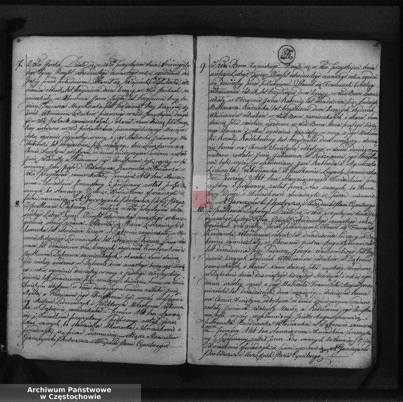 image.from.unit.number "Księga duplikat [akt] urodzonych, zaślubionych i zmarłych Parafii Przystajń z roku 1844"