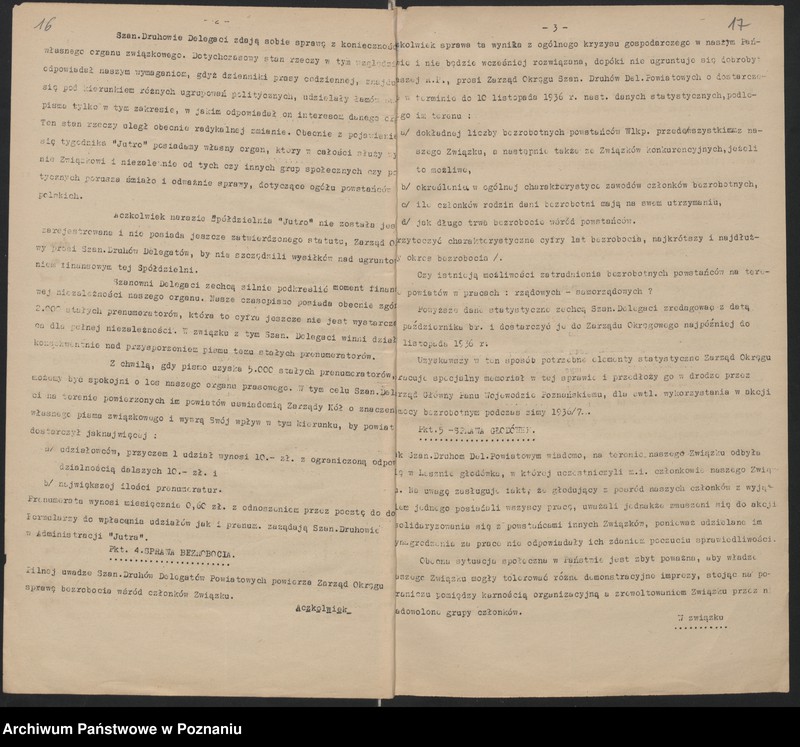 Obraz 17 z jednostki "Okólniki okręgu Związku Weteranów Powstań Narodowych Rzeczypospolitej Polski."